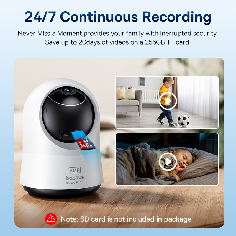 Baseus 5MP 3K WiFi IP Camera 2 - Eufy Camera E220 评论和价格