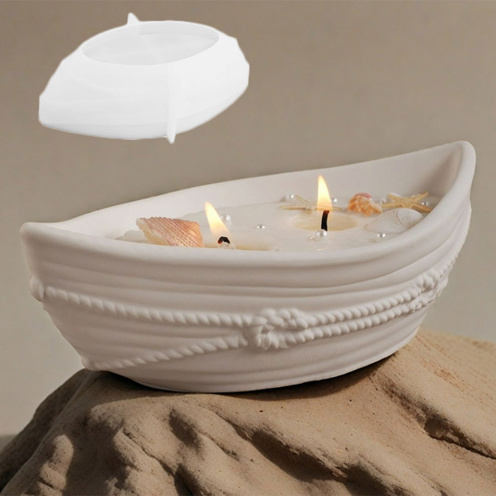 Canoe Shaped Storage Box Silic - Echeveria Succulent 评论和价格