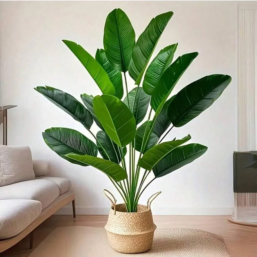 1pc 18 Leaves Artificial Plant - Ficus Lyrata Tree 评论和价格