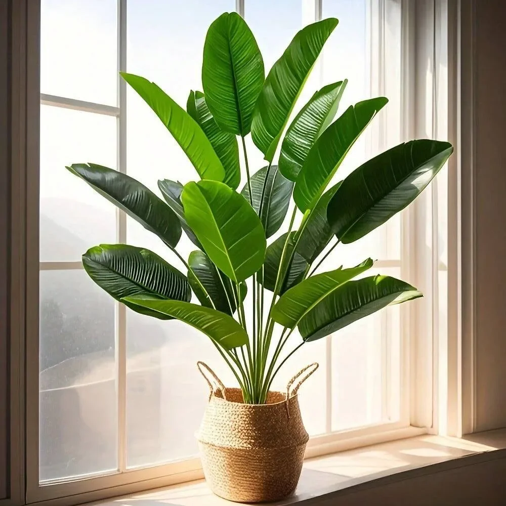 1pc 18 Leaves Artificial Plant - Ficus Lyrata Tree 评论和价格