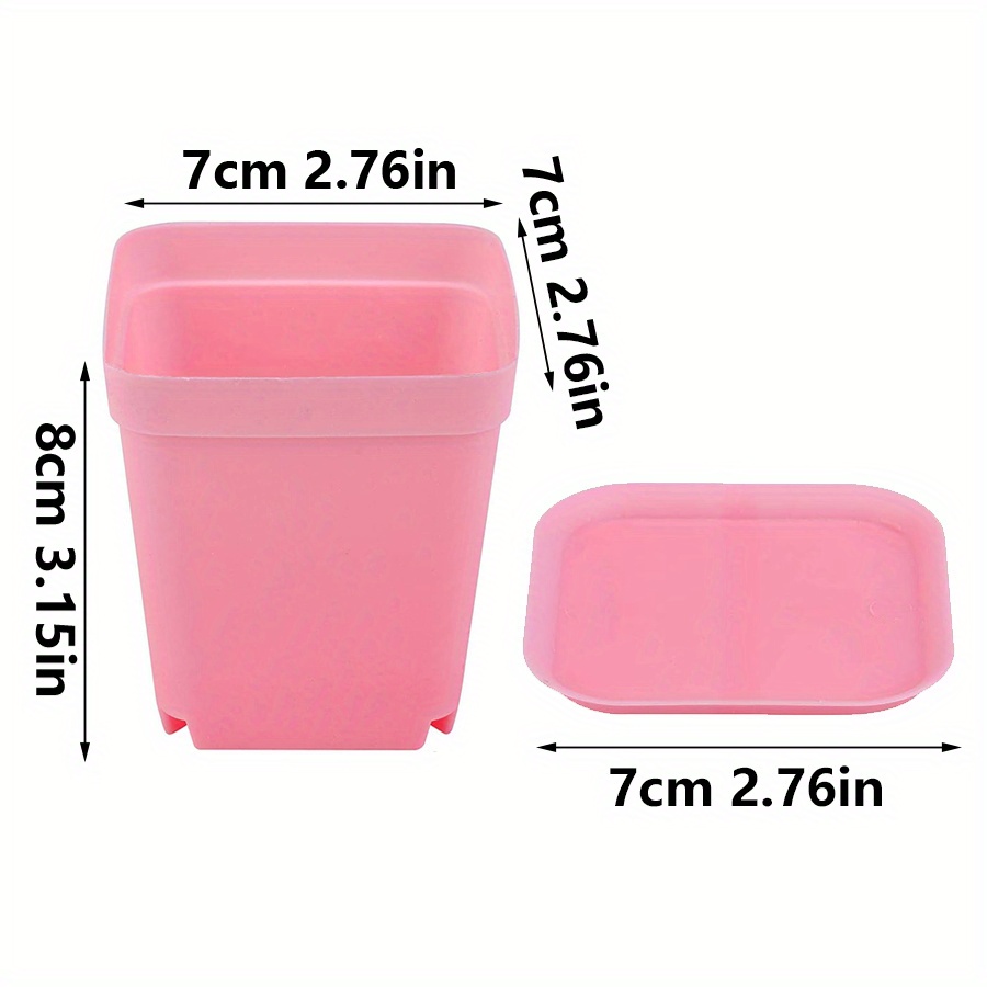 12pcs 7cm Plastic Square Pots  - Aloe Vera Pot 评论和价格